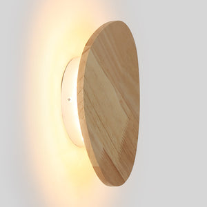 Aplique de pared interior de madera "Eclipse 3" 12W - Luz cálida (6)