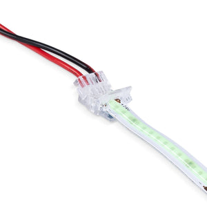 Conector Hippo monocolor COB Tira a Cable - PCB 8mm - 2 pines - IP20 - Máx. 24V - Barcelona Led-Accesorios