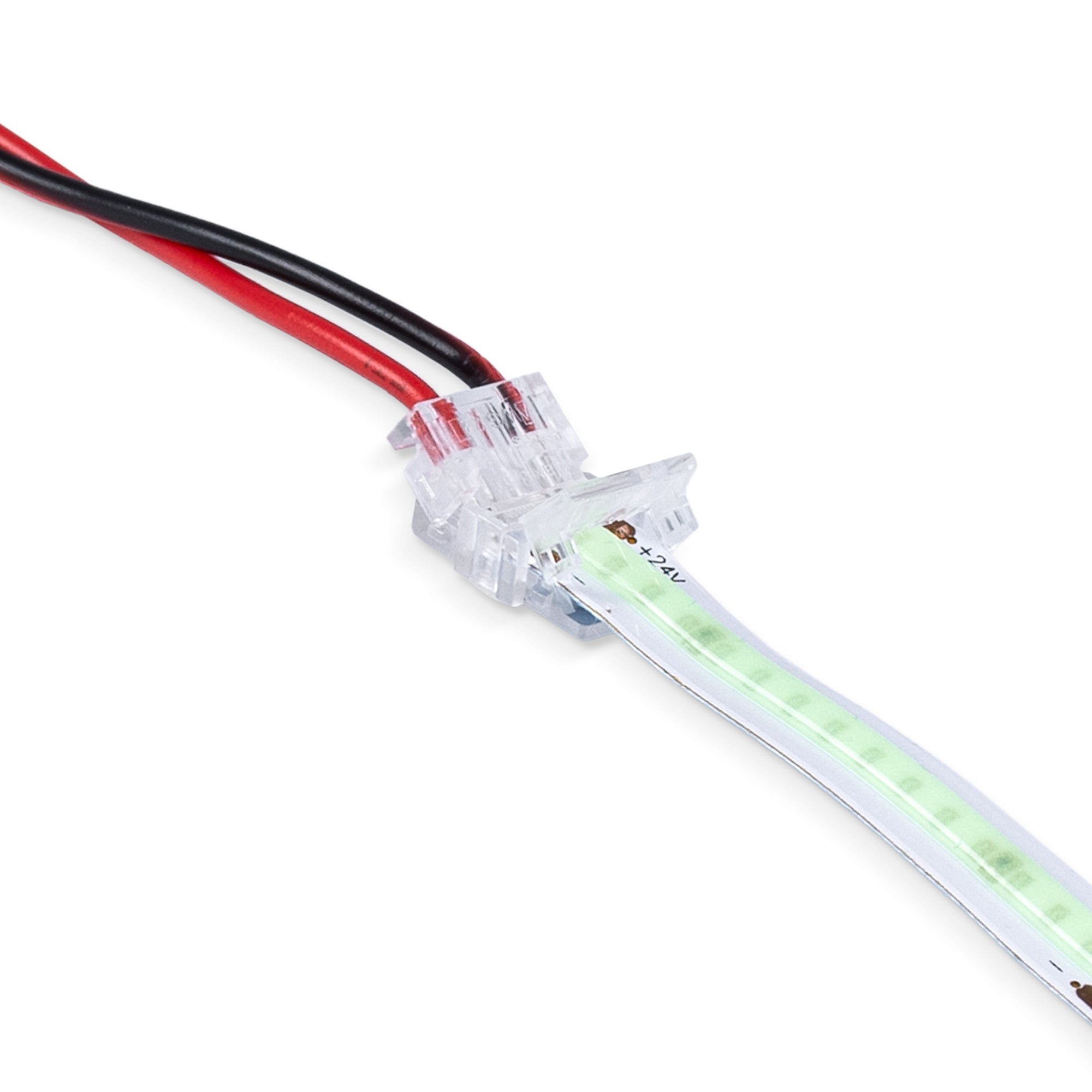Conector Hippo monocolor COB Tira a Cable - PCB 8mm - 2 pines - IP20 - Máx. 24V (1)