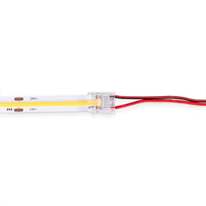 Conector Hippo monocolor COB Tira a Cable - PCB 10mm - 2 pines - IP20 - Máx. 24V - Barcelona Led-Accesorios
