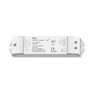 Controlador RGB / CCT / Monocolor 12-48V DC - 18A (6A/canal) - RF 2.4G - PUSH dimmer - Skydance (3)