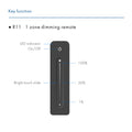 Ultra-slim single color remote control - 1 zone - Touch bar - RF 2.4GHz - Skydance 3