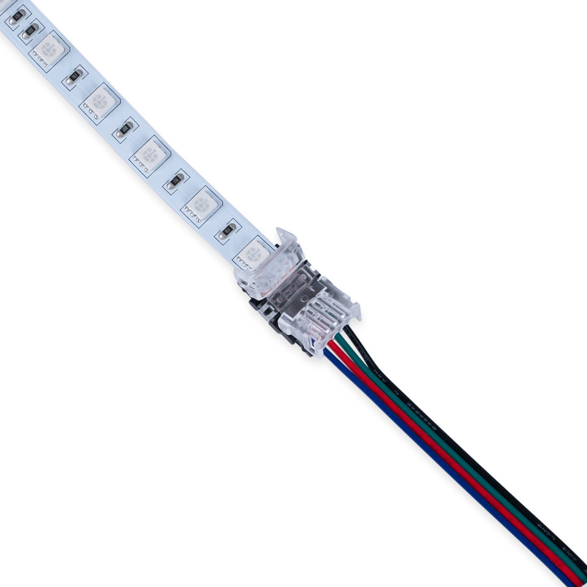 Conector Hippo RGB SMD Tira a Cable - PCB 10mm - 4 pines - IP20 - Máx. 24V (1)