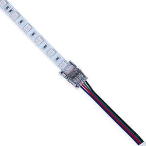 Conector Hippo RGB SMD Tira a Cable - PCB 10mm - 4 pines - IP20 - Máx. 24V - Barcelona Led-Accesorios