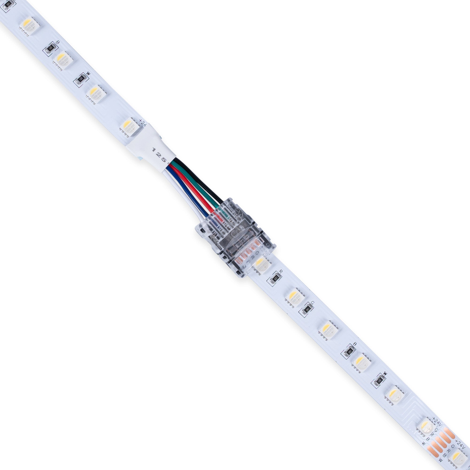 Conector Hippo RGBW SMD Tira a Cable - PCB 12mm - 5 pines - IP20 - Máx. 24V (1)