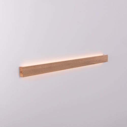 Wooden linear wall light