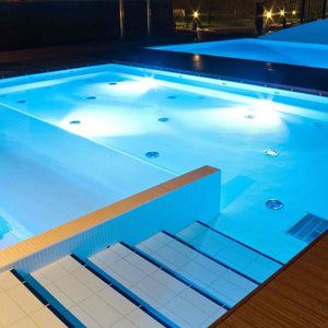 Foco LED para piscina de superficie 12V AC - 24W - Sumergible - IP68 - Barcelona Led-