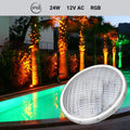 PAR56 RGB LED pool spotlight - 12V AC - 24W - Submersible - Remote control - IP68 2