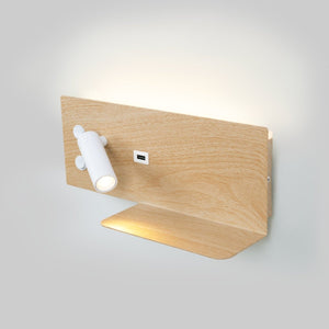 Pack x 2 - Aplique de pared para lectura con puerto USB "Kerta" - Iluminación doble - 3W+7W - Barcelona Led-Decoración