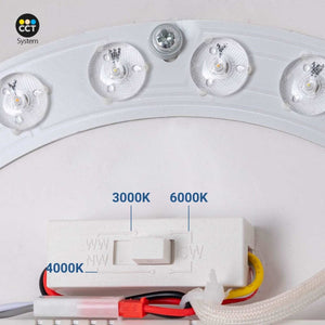 Lámpara de techo LED inclinada CCT 12W - Efecto madera - ø35cm - Barcelona Led-Decoración