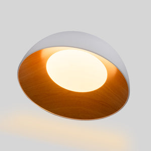Lámpara de techo LED inclinada CCT 24W - Efecto madera - ø50cm (11)
