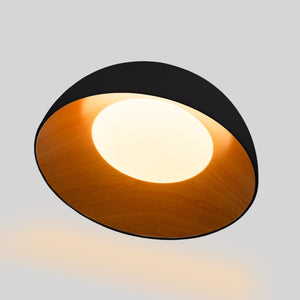 Lámpara de techo LED inclinada CCT 24W - Efecto madera - ø50cm (17)