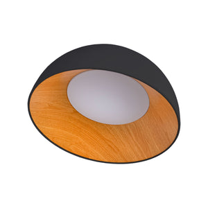 Lámpara de techo LED inclinada CCT 24W - Efecto madera - ø50cm (20)