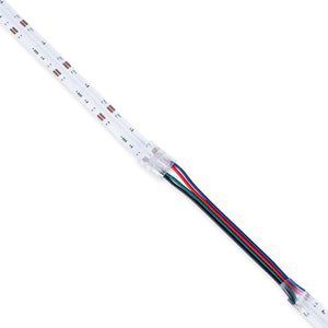 Conector Hippo Tira RGB COB a Cable - PCB 10mm - 4 pines - IP20 - Máx. 24V - Barcelona Led-Accesorios