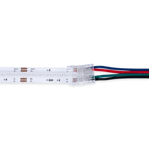 Conector Hippo Tira RGB COB a Cable - PCB 10mm - 4 pines - IP20 - Máx. 24V - Barcelona Led-Accesorios