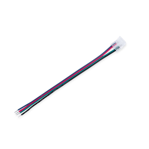Conetor Hippo de Fita RGB COB para Controlador - PCB 10mm - 4 pinos - IP20 - Max. 24V