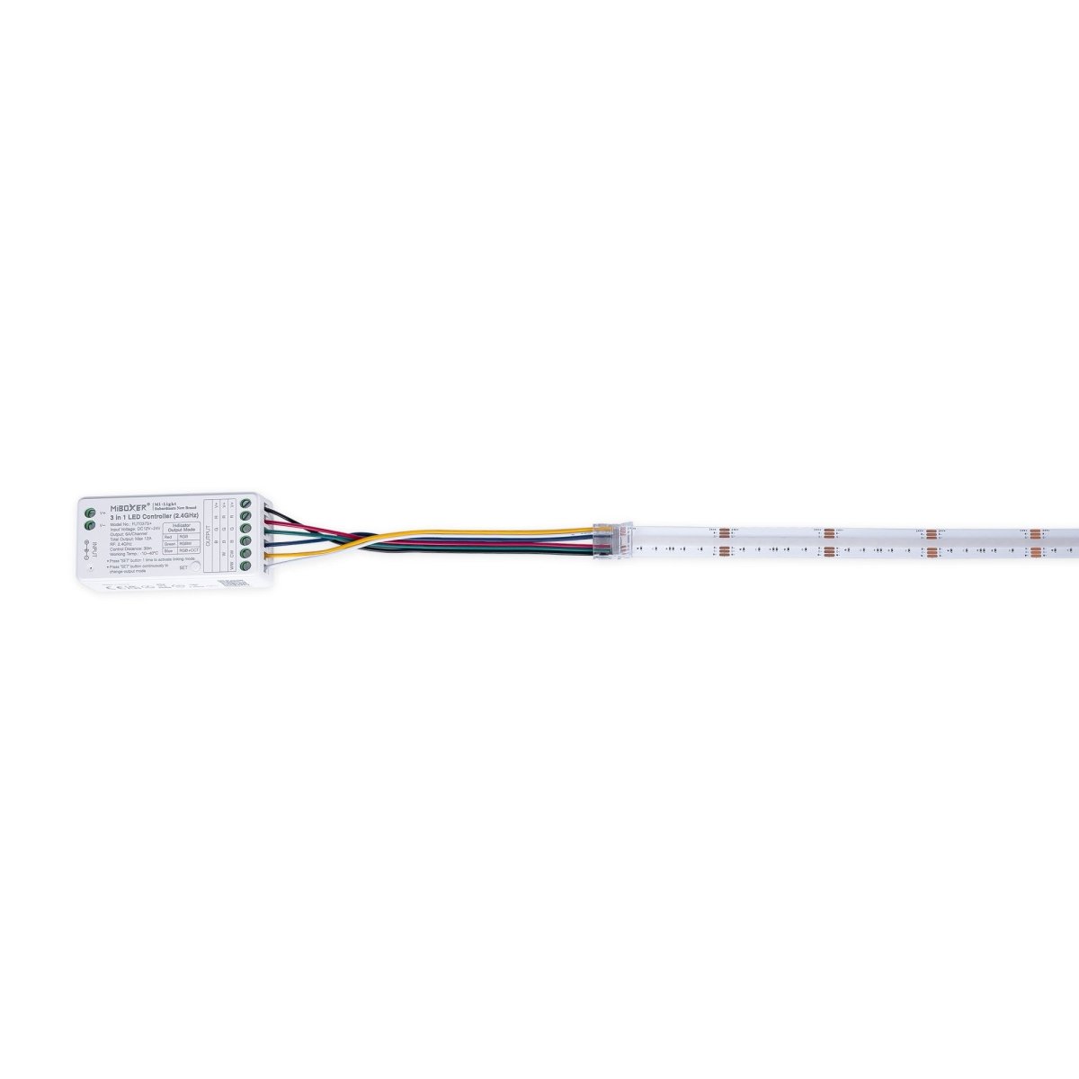 Conector Hippo RGB + CCT COB Tira a Controlador - PCB 12mm - 6 pines - IP20 - Máx. 24V - Barcelona Led-Accesorios