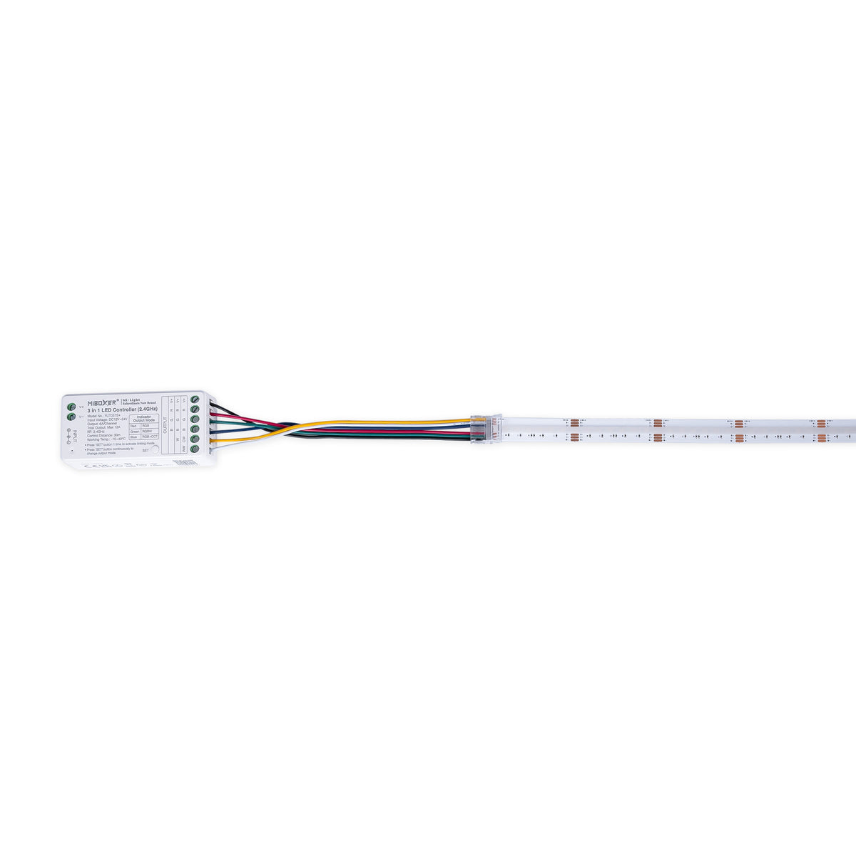 Conector Hippo RGB + CCT COB Tira a Controlador - PCB 12mm - 6 pines - IP20 - Máx. 24V (1)