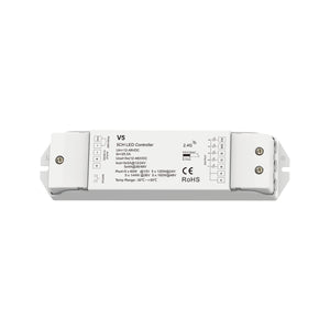 Controlador RGB + CCT 12-48V DC - 25A (5A/canal) - RF 2.4G - PUSH dimmer - Skydance (5)