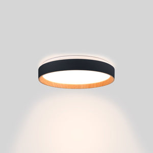 Lámpara de techo LED tipo plafón CCT 24W - Efecto madera - Ø40cm - Barcelona Led-