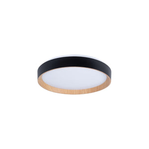 Lámpara de techo LED tipo plafón CCT 24W - Efecto madera - Ø40cm - Barcelona Led-