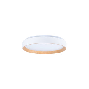 Lámpara de techo LED tipo plafón CCT 24W - Efecto madera - Ø40cm - Barcelona Led-