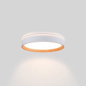 Lámpara de techo LED tipo plafón CCT 24W - Efecto madera - Ø40cm - Barcelona Led-