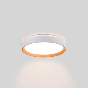 Lámpara de techo LED tipo plafón CCT 24W - Efecto madera - Ø40cm (13)