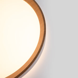Lámpara de techo LED tipo plafón CCT 24W - Efecto madera - Ø40cm - Barcelona Led-