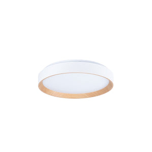 Lámpara de techo LED tipo plafón CCT 24W - Efecto madera - Ø40cm - Barcelona Led-