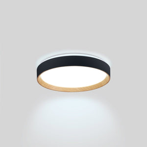 Lámpara de techo LED tipo plafón CCT 24W - Efecto madera - Ø40cm - Barcelona Led-