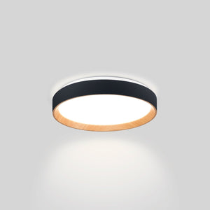 Lámpara de techo LED tipo plafón CCT 24W - Efecto madera - Ø40cm - Barcelona Led-