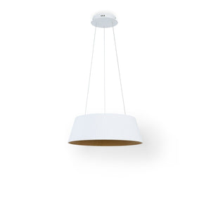 Lámpara colgante LED CCT 24W - Efecto madera - ø46cm (2)