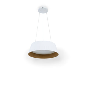 Lámpara colgante LED CCT 24W - Efecto madera - ø46cm - Barcelona Led-Decoración