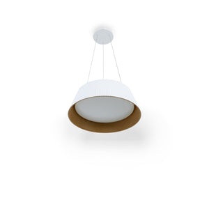 Lámpara colgante LED CCT 24W - Efecto madera - ø46cm (4)