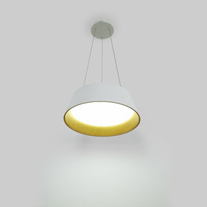 Lámpara colgante LED CCT 24W - Efecto madera - ø46cm - Barcelona Led-Decoración