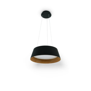 Lámpara colgante LED CCT 24W - Efecto madera - ø46cm (14)