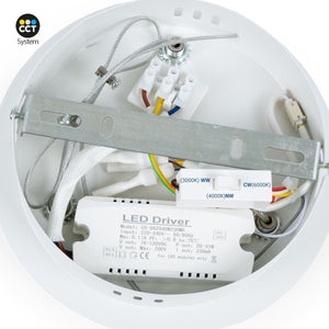 Lámpara colgante LED CCT 24W - Efecto madera - ø46cm (18)