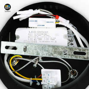 Lámpara colgante LED CCT 24W - Efecto madera - ø46cm (19)