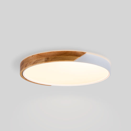 CCT LED 36W ceiling light - Wood and Polycarbonate - ø50cm - IP22