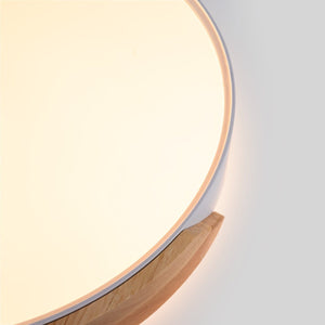 Plafón LED techo CCT 36W - Madera y Policarbonato- ø50cm - IP22 - Barcelona Led-