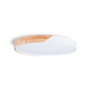 Plafón LED techo CCT 36W - Madera y Policarbonato- ø50cm - IP22 - Barcelona Led-