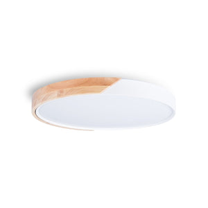 Plafón LED techo CCT 36W - Madera y Policarbonato- ø50cm - IP22 - Barcelona Led-