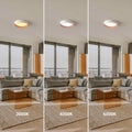 Lámpara de techo LED tipo plafón CCT 24W - Efecto madera - Ø40cm 2