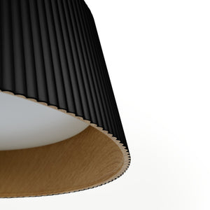 Lámpara colgante LED CCT 24W - Efecto madera - ø46cm (25)