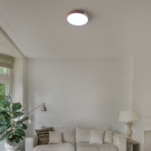 Plafón LED techo CCT 36W - Madera y Policarbonato- ø50cm - IP22 - Barcelona Led-