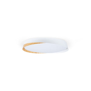 Lámpara de techo LED tipo plafón CCT 24W - Efecto madera - ø40cm - IP22 - Barcelona Led-