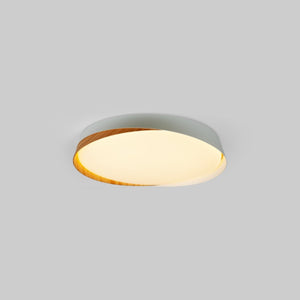 Lámpara de techo LED tipo plafón CCT 24W - Efecto madera - ø40cm - IP22 - Barcelona Led-