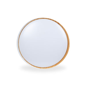 Lámpara de techo LED tipo plafón CCT 24W - Efecto madera - ø40cm - IP22 - Barcelona Led-