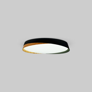 Lámpara de techo LED tipo plafón CCT 24W - Efecto madera - ø40cm - IP22 - Barcelona Led-